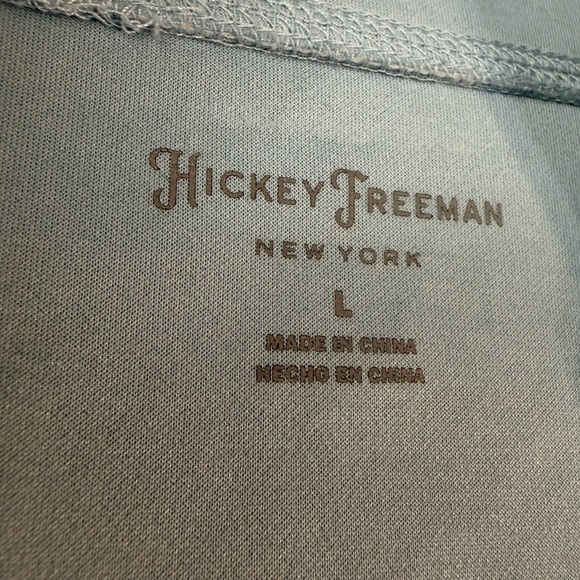 Hickey Freeman Sleeveless Quarter Zip Performance Top Men’s L Light Blue Vest - Picture 8 of 11